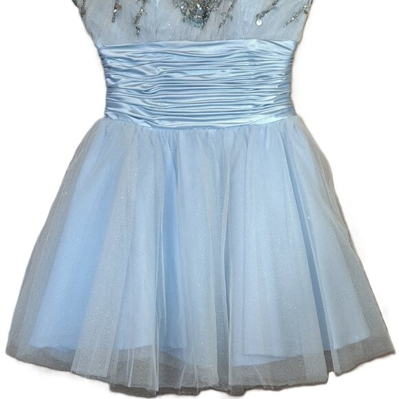 Sexy Cocktail/Fairy Princess Glitter Tulle Mini Dress 2 - Picture 2 of 5